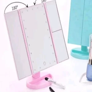 Espejo Portatil Con Luz Led Compacto Para Viajes