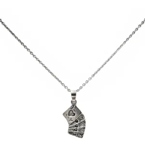 Lindo Collar Dije Poker Cartas Alice Wonderland Color Plata