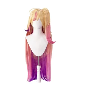 Peluca Rubio Rosa Morado Guardiana Estelar Seraphine