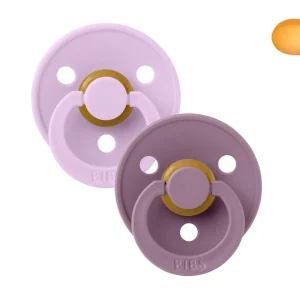 2 Chupetes BIBS Colour Simétrica Violeta Sky/Mauve