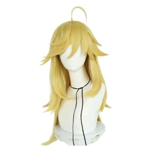 Peluca Amarillo Dorado con Picos Disfraz Anime y Cosplay