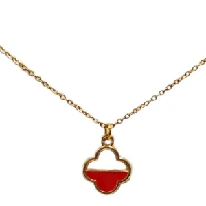 Collar Esmaltado Cadena Dorada - Simetría Lucky Charm