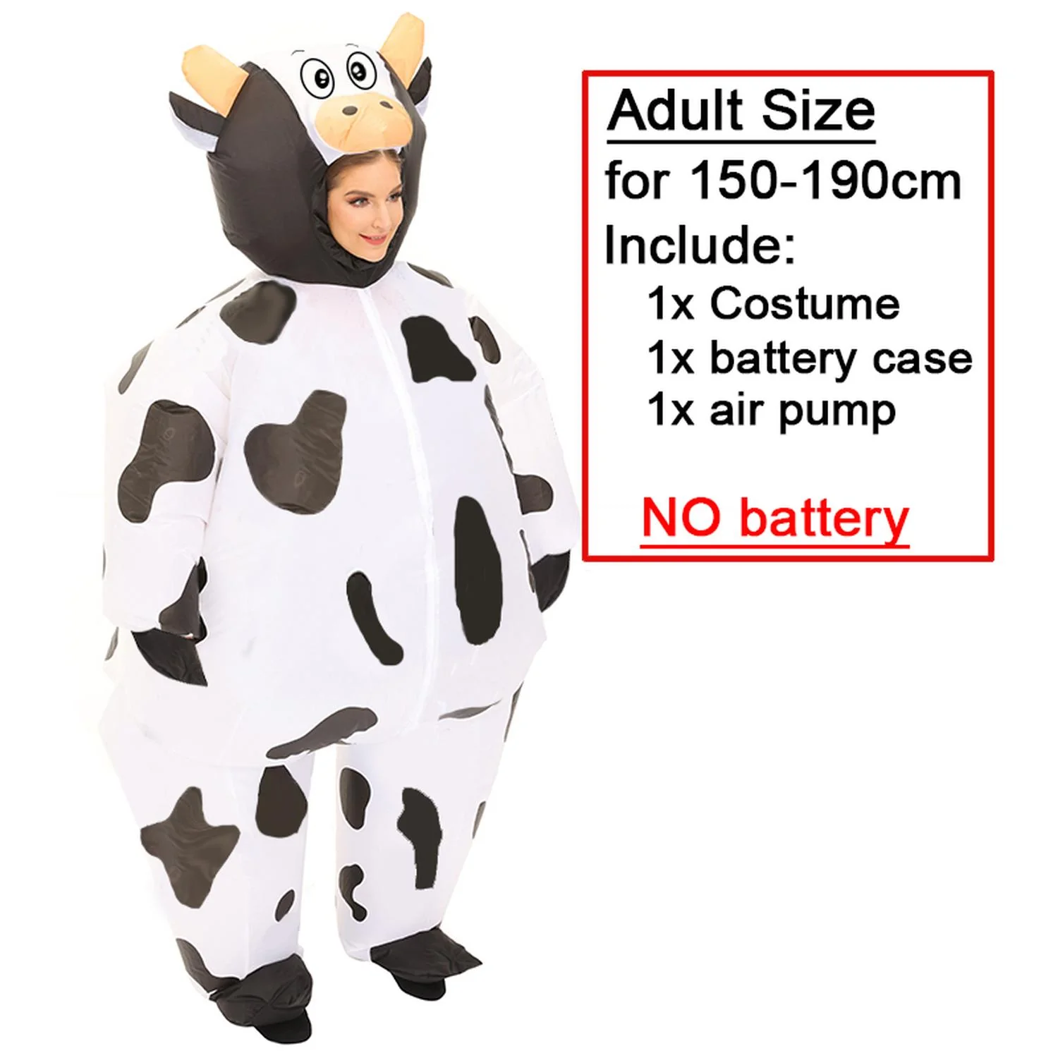 Botarga Inflable de Vaca para Disfraz Animales - Imagen 3