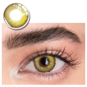 Pupilentes para Disfraz Color Amarillo Y Miel  Suaves