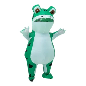 Botarga Inflable de Rana Verde Animales para Disfraz de Halloween