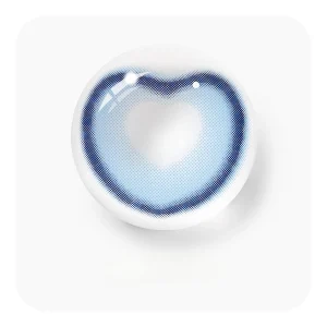 Pupilentes para Disfraz Azul en Forma de Corazon Pupilente Fantasia