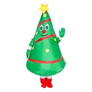 Botarga Inflable de Pino Navideño Disfraz