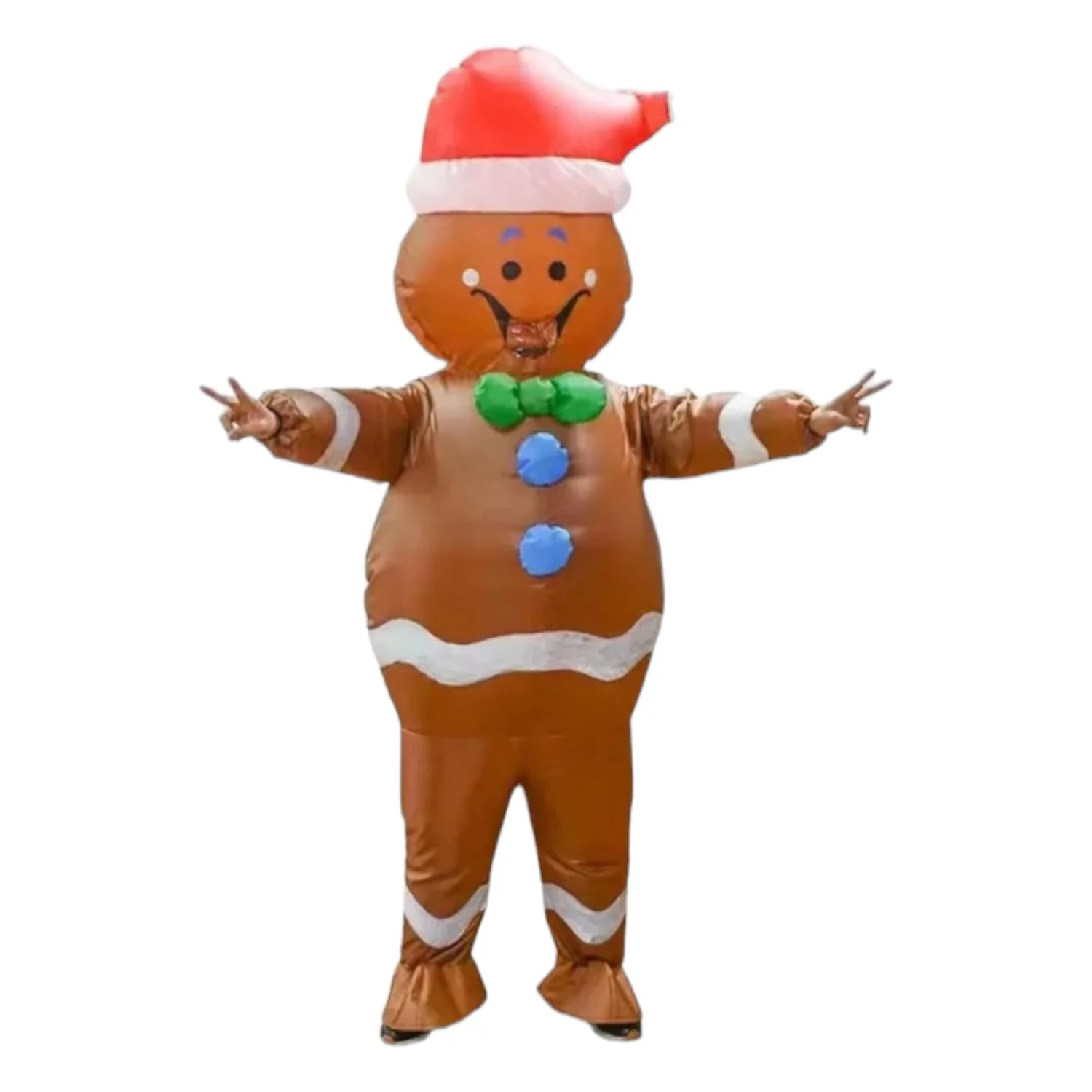 Botarga Inflable de Galleta Gengibre Navideño Disfraz